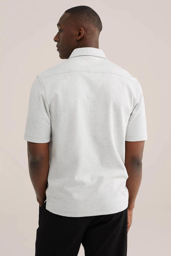 WE Fashion regular polo grijs - Foto 3