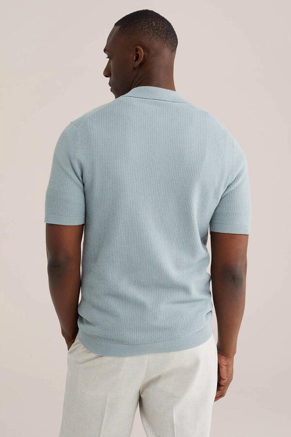 WE Fashion regular polo groen - Foto 3