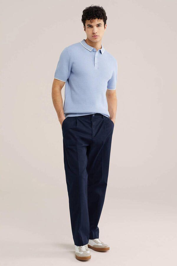 WE Fashion regular polo lichtblauw - Foto 2