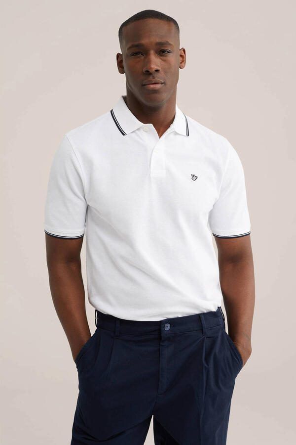 WE Fashion regular polo wit