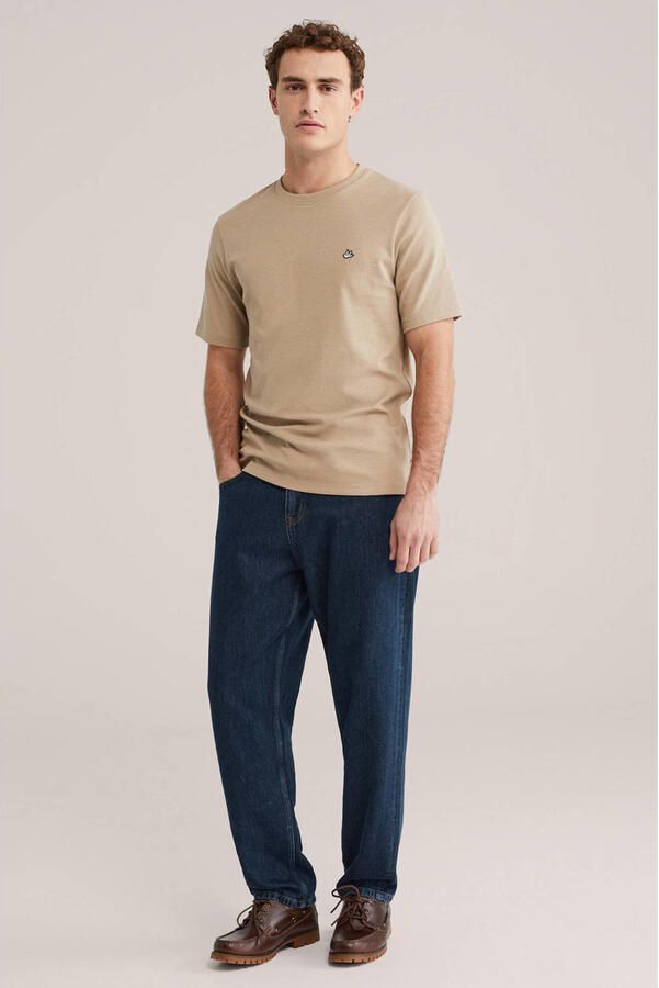 WE Fashion regular T-shirt beige - Foto 3