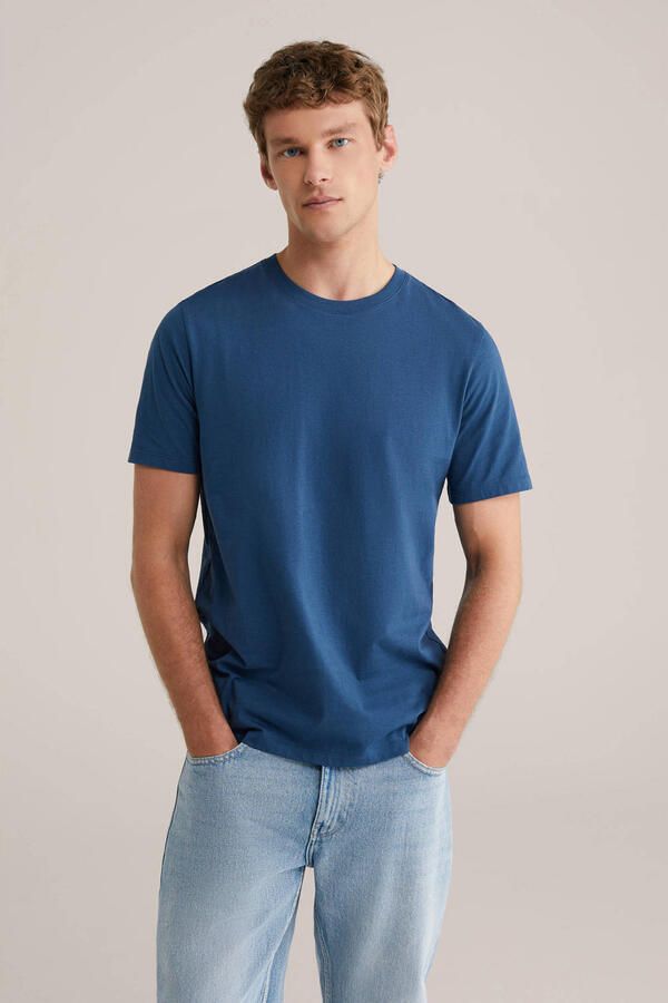 WE Fashion regular T-shirt blauw