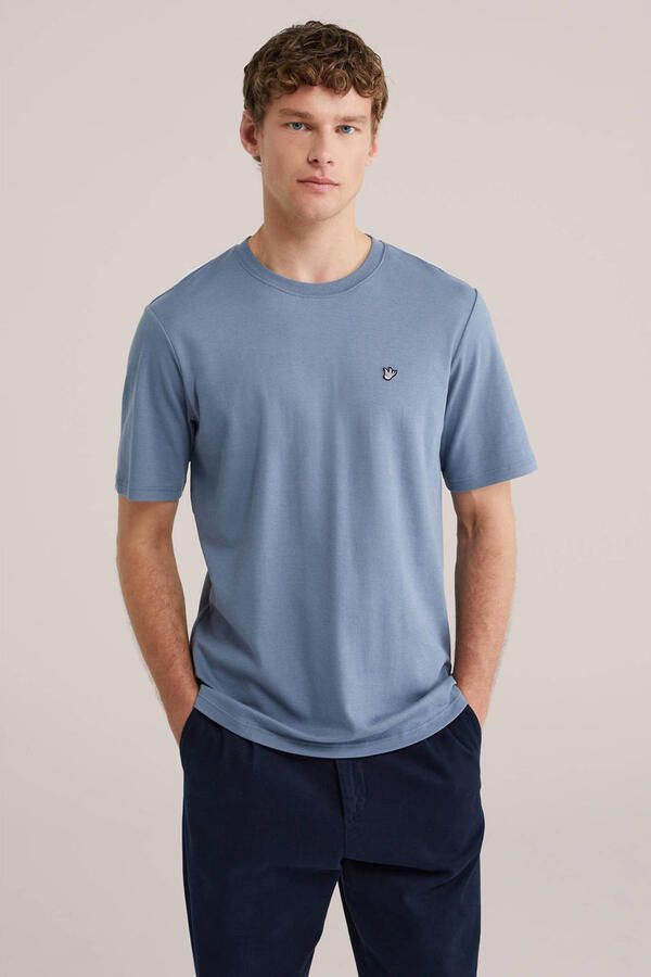 WE Fashion regular T-shirt blauw