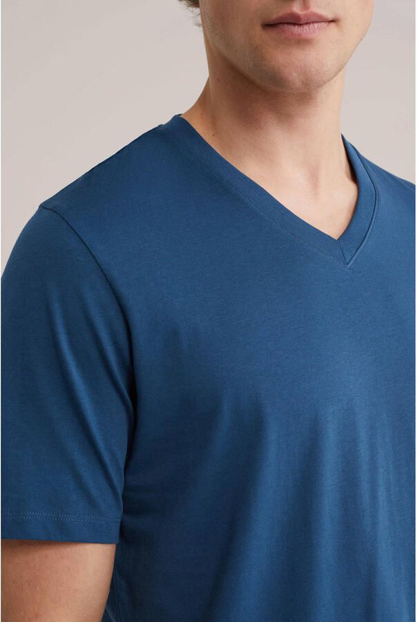 WE Fashion regular T-shirt donkerblauw - Foto 2