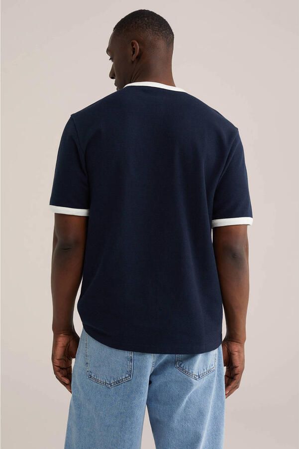 WE Fashion regular T-shirt donkerblauw - Foto 2