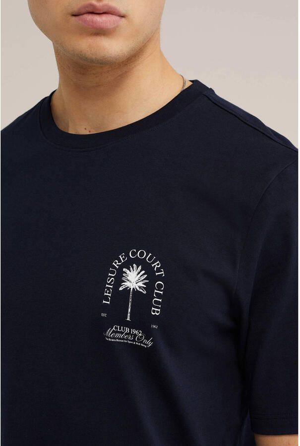 WE Fashion regular T-shirt donkerblauw - Foto 2