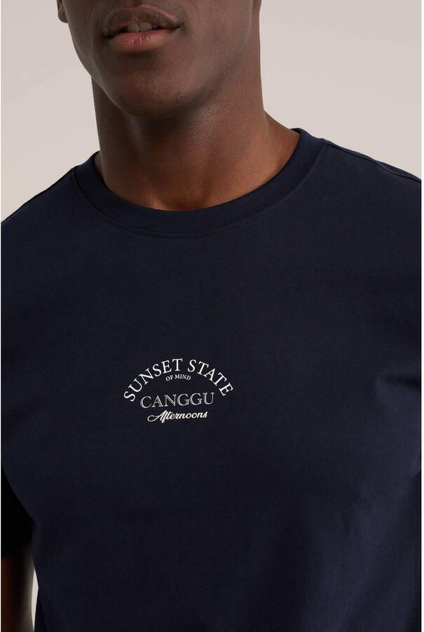 WE Fashion regular T-shirt donkerblauw - Foto 2