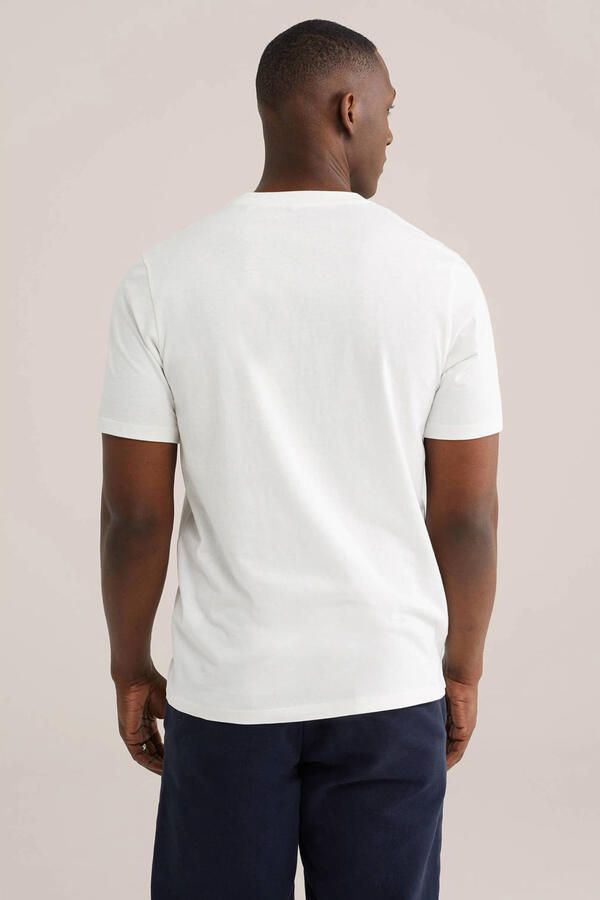 WE Fashion regular T-shirt ecru - Foto 3