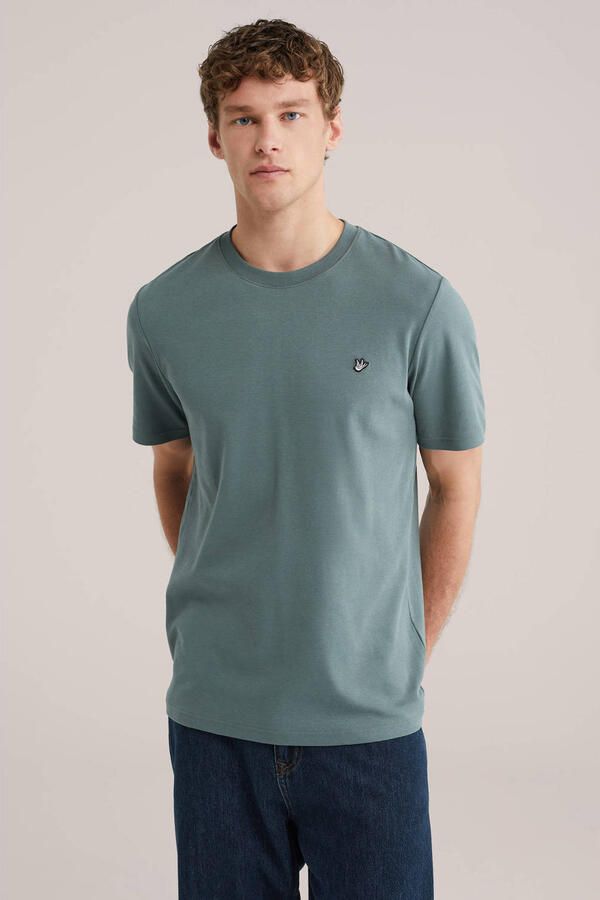 WE Fashion regular T-shirt groen