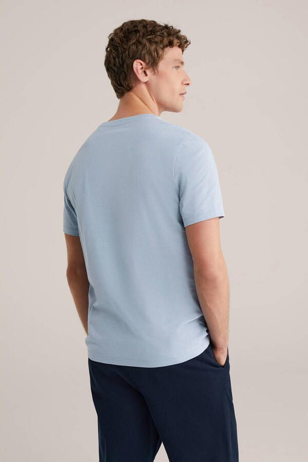 WE Fashion regular T-shirt lichtblauw - Foto 2