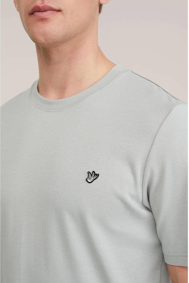 WE Fashion regular T-shirt lichtgrijs - Foto 2