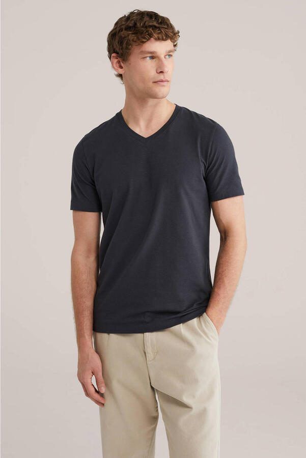 WE Fashion regular T-shirt marineblauw - Foto 2