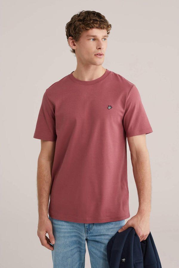 WE Fashion regular T-shirt roze