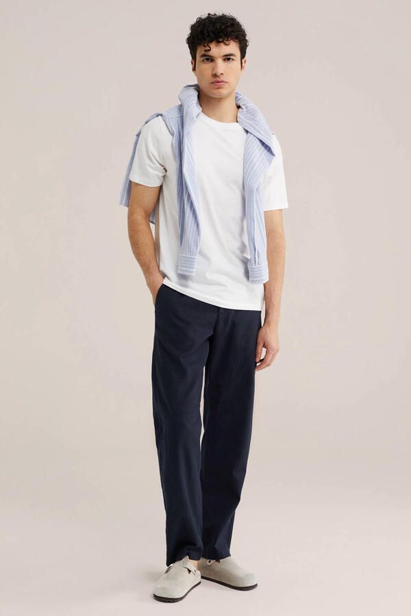 WE Fashion regular T-shirt wit (set van 3) - Foto 3