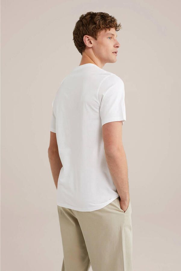WE Fashion regular T-shirt wit (set van 3) - Foto 2