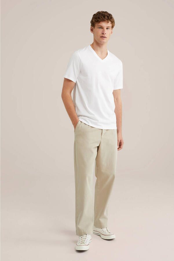 WE Fashion regular T-shirt wit (set van 3) - Foto 3