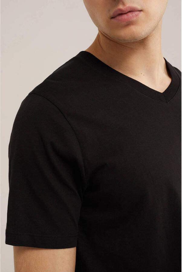 WE Fashion regular T-shirt zwart - Foto 2