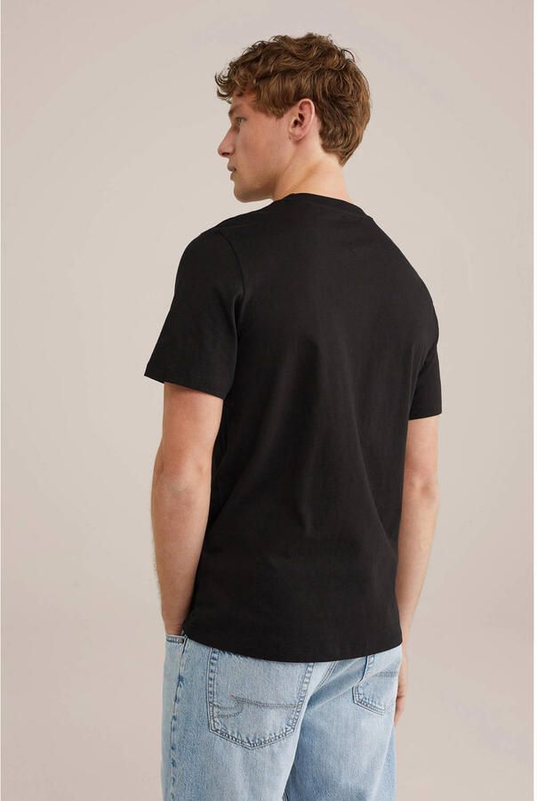 WE Fashion regular T-shirt zwart (set van 3) - Foto 3