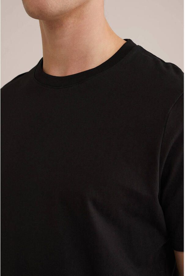 WE Fashion regular T-shirt zwart (set van 3) - Foto 2