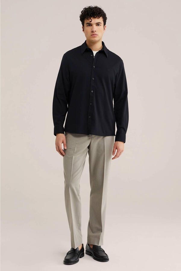 WE Fashion regular zakelijk overhemd zwart - Foto 3