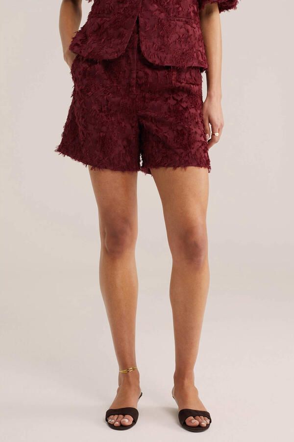 WE Fashion regular waist chino short rood