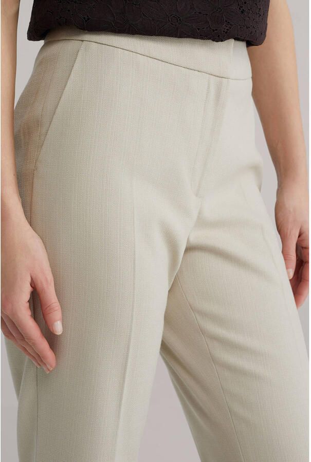 WE Fashion regular waist flared broek beige - Foto 2