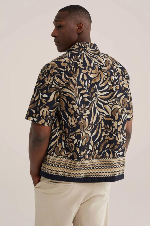 WE Fashion relaxed casual overhemd donkerblauw - Foto 2