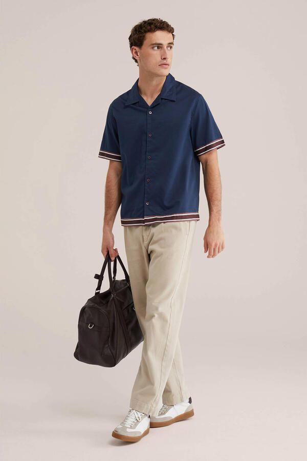 WE Fashion relaxed casual overhemd donkerblauw - Foto 3
