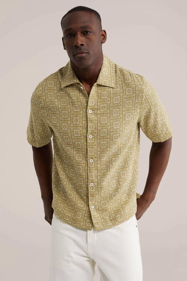 WE Fashion relaxed casual overhemd groen