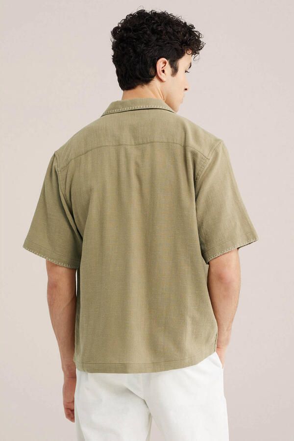 WE Fashion relaxed casual overhemd groen - Foto 2