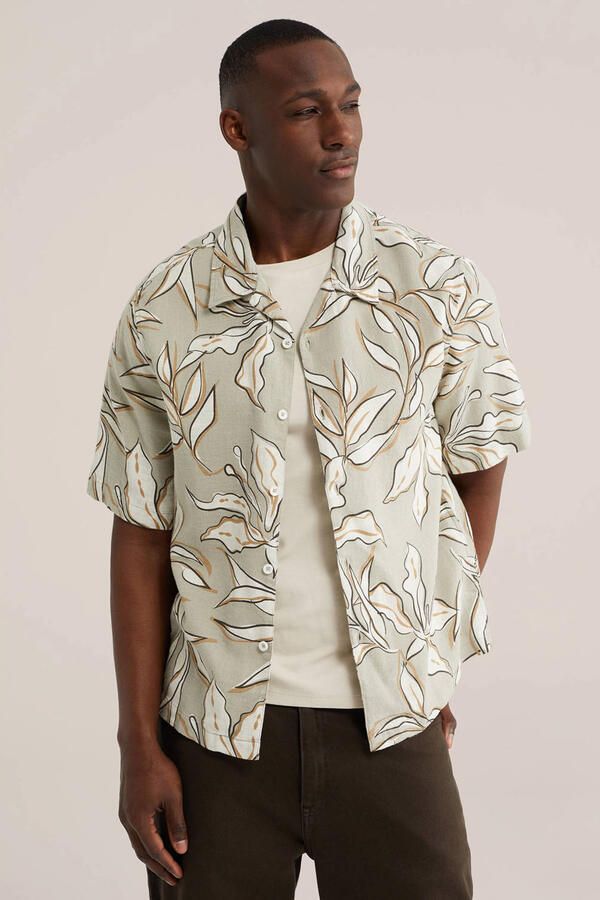 WE Fashion relaxed casual overhemd lichtgroen