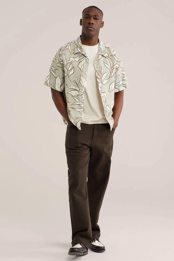WE Fashion relaxed casual overhemd lichtgroen - Foto 3