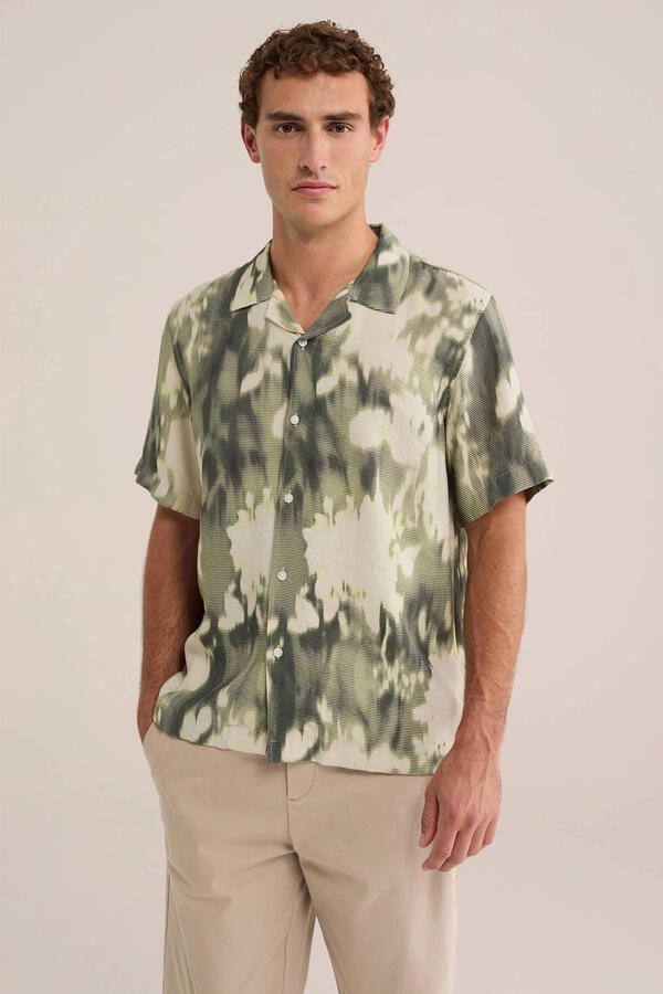 WE Fashion relaxed fit casual overhemd met print forage field