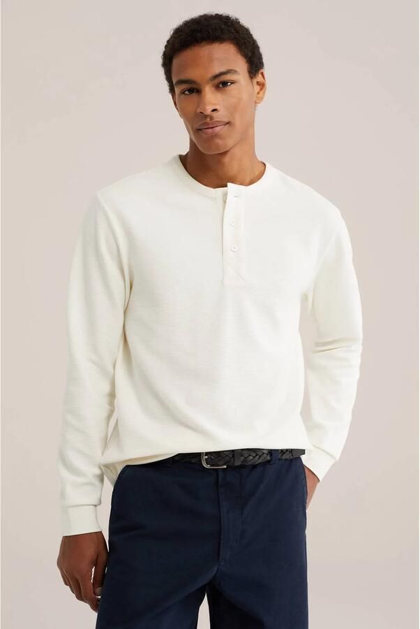 WE Fashion relaxed fit longsleeve ecru