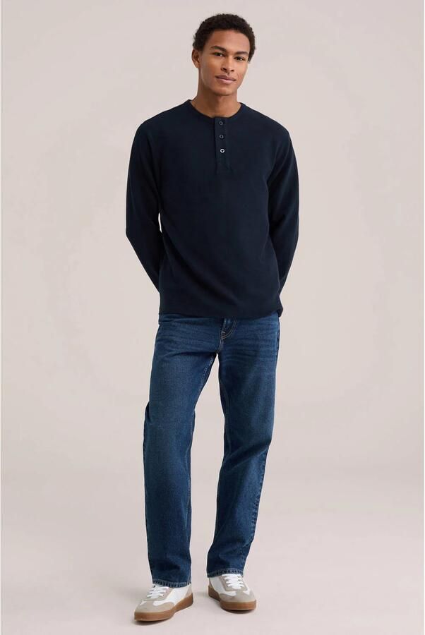 WE Fashion relaxed fit longsleeve heavy blue - Foto 2