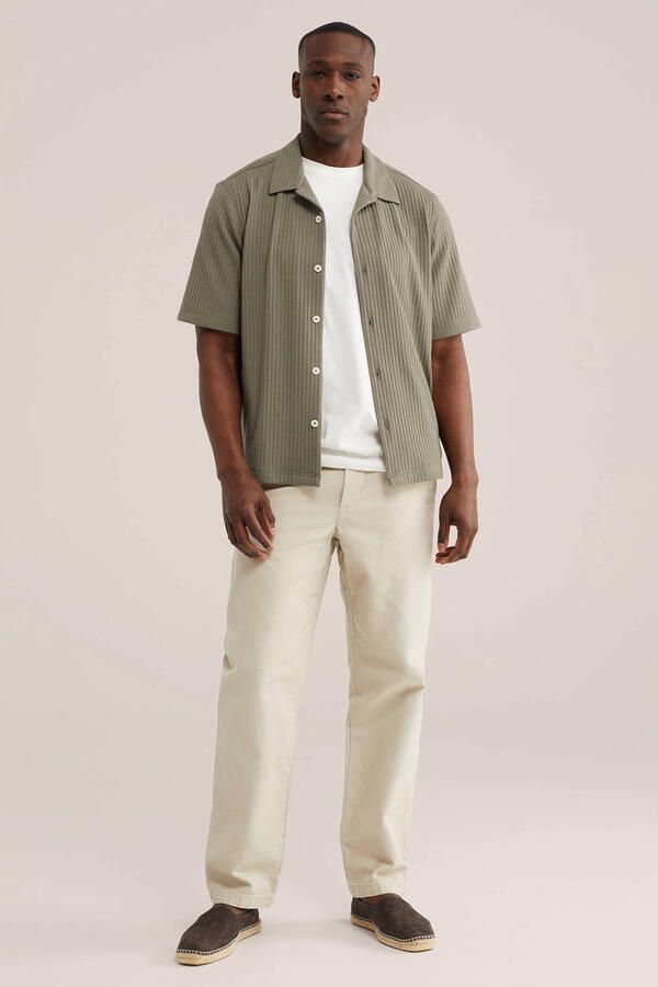 WE Fashion relaxed fit overhemd olijfgroen - Foto 2