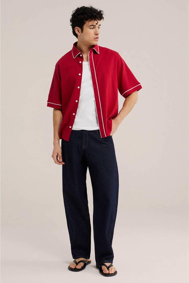 WE Fashion relaxed fit overhemd rood - Foto 3