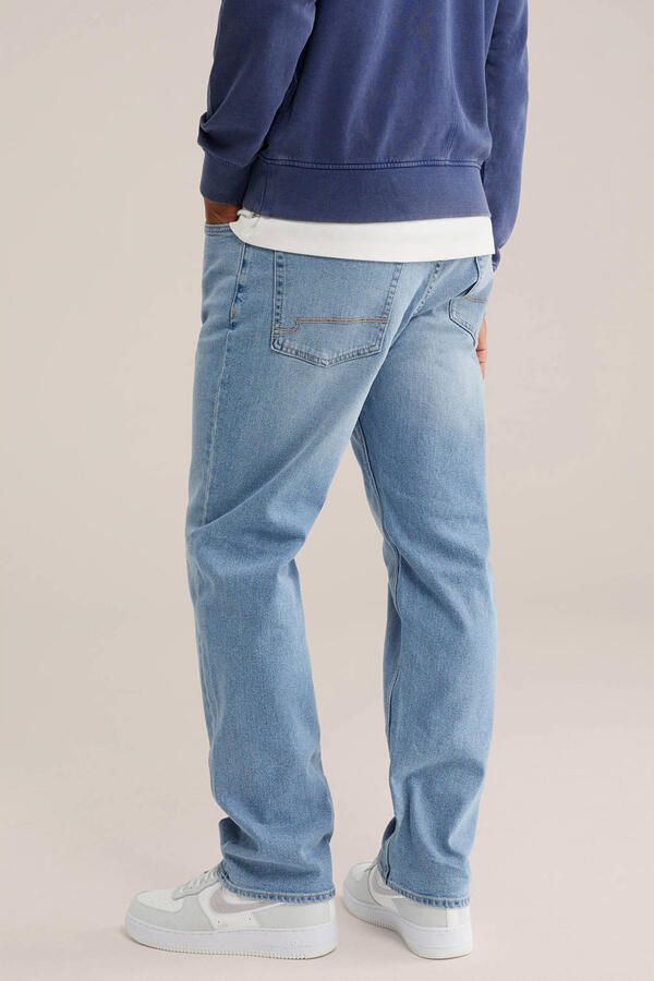 WE Fashion relaxed fit straight leg jeans lichtblauw - Foto 3