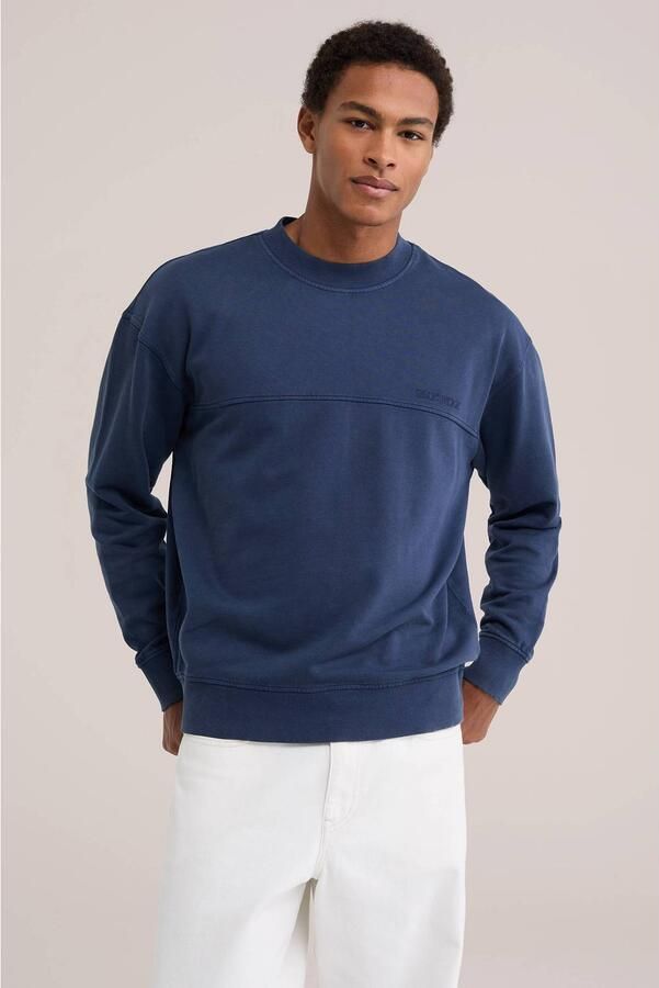 WE Fashion relaxed fit sweater blauw