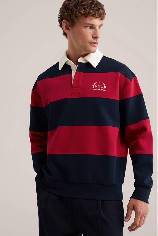 WE Fashion relaxed fit sweater chili pepper
