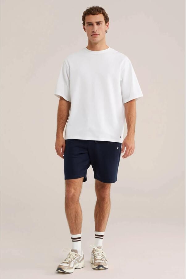 WE Fashion relaxed fit sweatshort donkerblauw - Foto 2