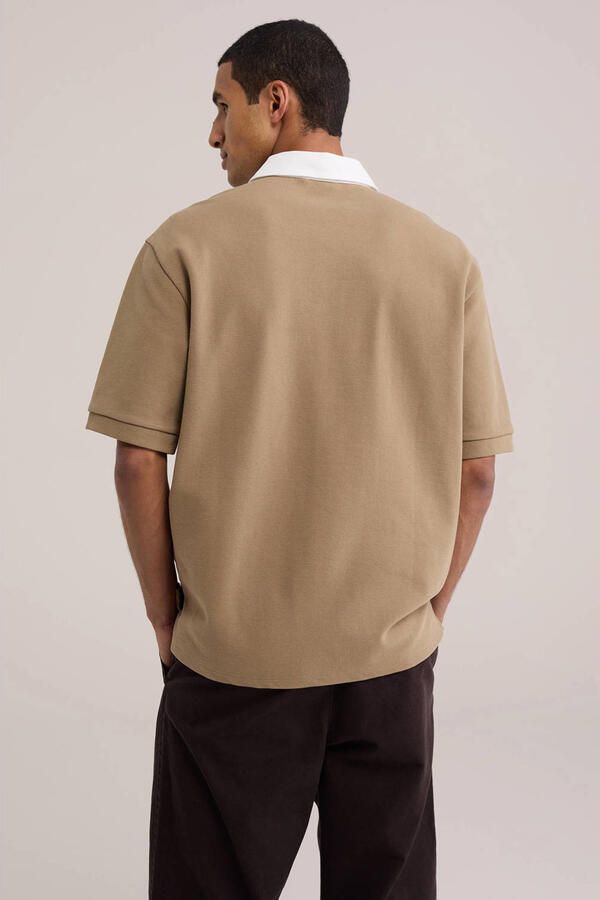 WE Fashion relaxed fit T-shirt beige - Foto 2