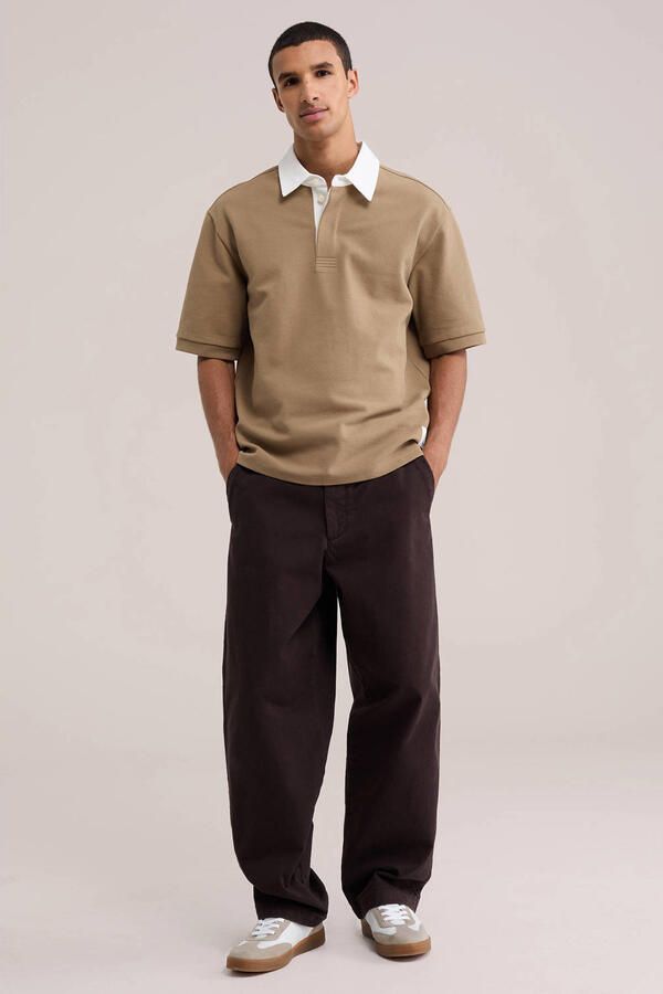 WE Fashion relaxed fit T-shirt beige - Foto 3