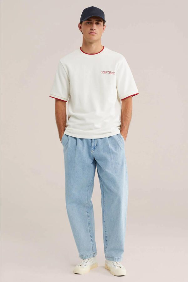 WE Fashion relaxed fit T-shirt met print ecru - Foto 2
