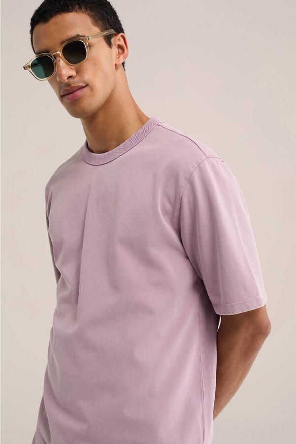 WE Fashion relaxed fit T-shirt roze