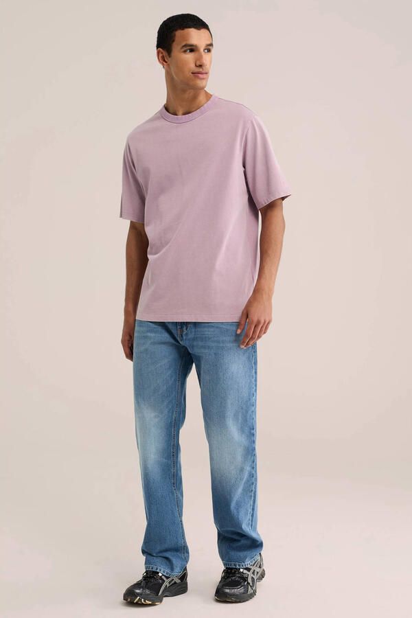 WE Fashion relaxed fit T-shirt roze - Foto 3