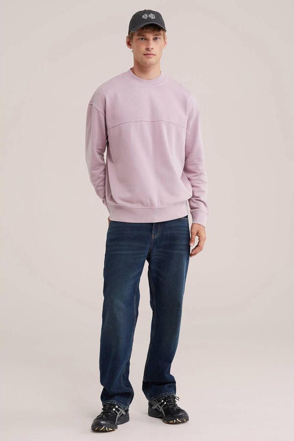 WE Fashion relaxed fit trui oudroze - Foto 3