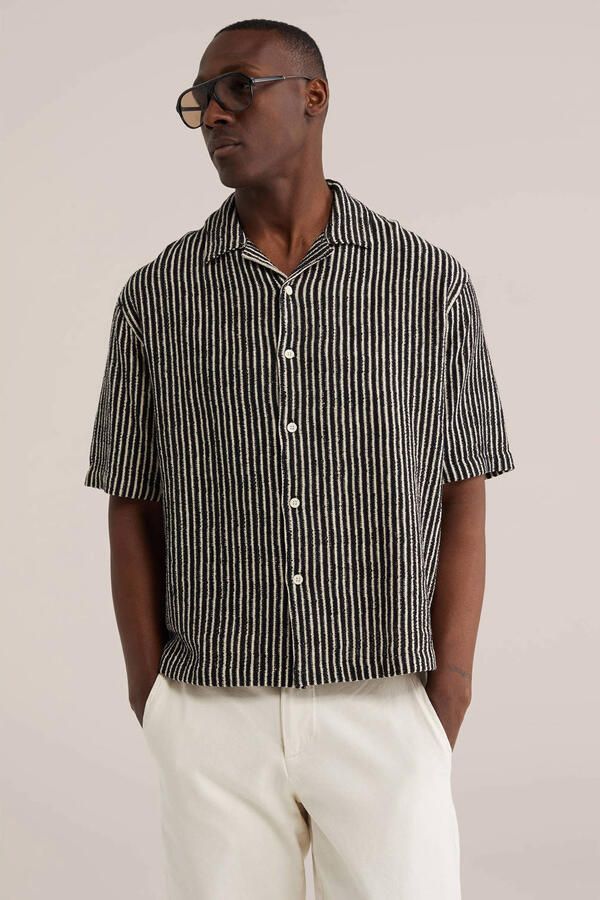 WE Fashion relaxed gestreept casual overhemd