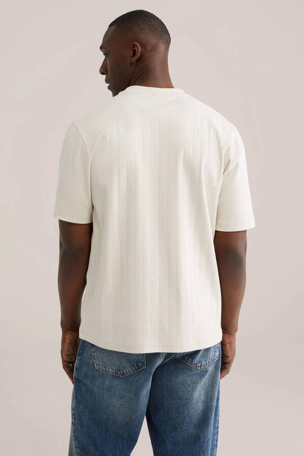 WE Fashion relaxed gestreepte T-shirt ecru - Foto 2
