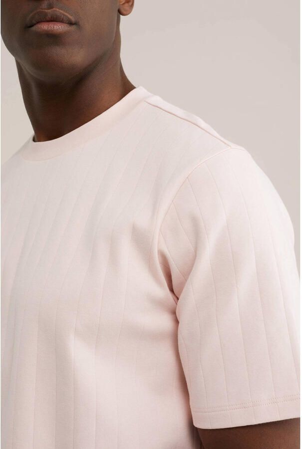 WE Fashion relaxed gestreepte T-shirt lichtroze - Foto 2
